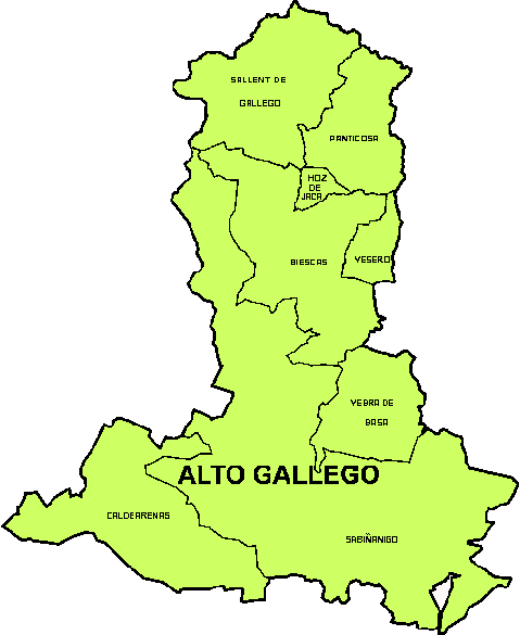 Detalle Comarca Alto Gállego