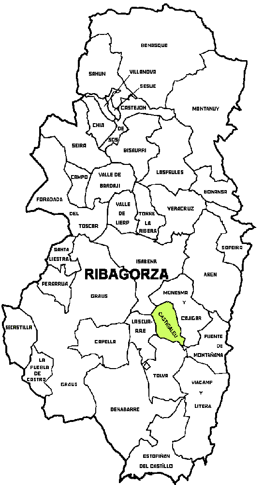 Municipio Castigaleu dans la region La Ribagorza