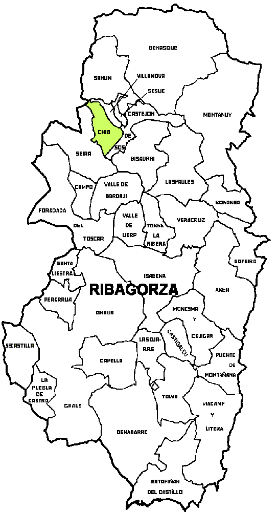 Municipalité Chia dans la region La Ribagorza