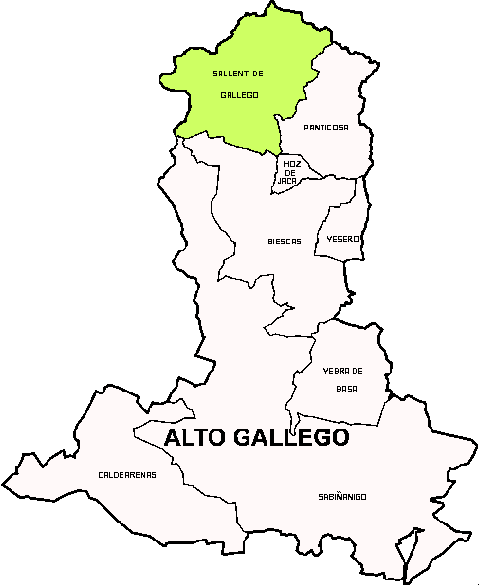 Municipalité Sallent  Gállego dans la region Alto Gállego
