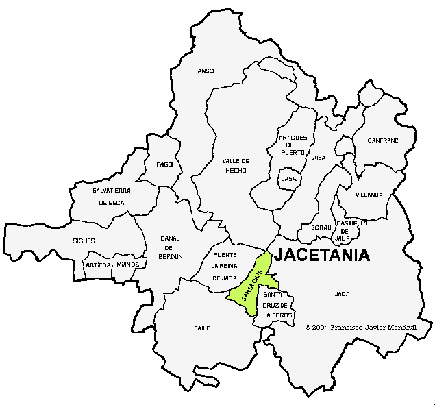 Municipalité Santa Cilia dans la région De La Jacetania