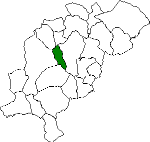 Carte de Valbona dans la region Gudar-Javalambre