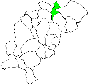 Carte dans la region Gudar-Javalambre