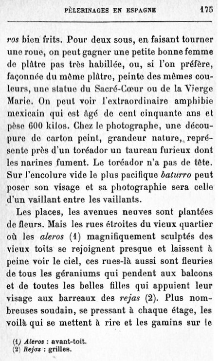 Pélerinages en Espagne. 1930. 175